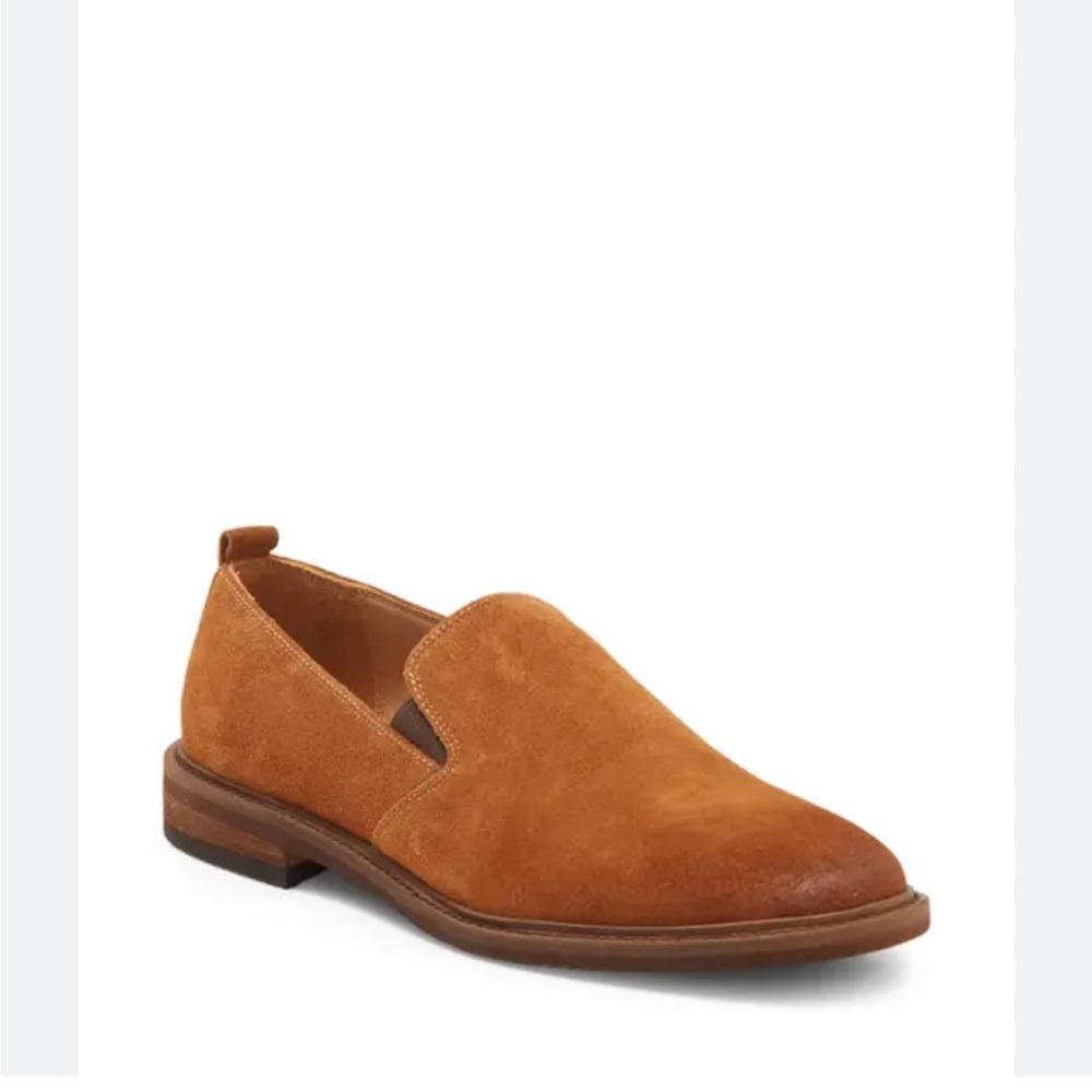 Warfield & Grand Suede Menlo Loafers in Rust